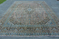 XL Vintage Turkish Accent Area Rug 9.5 x 12.4 ft
