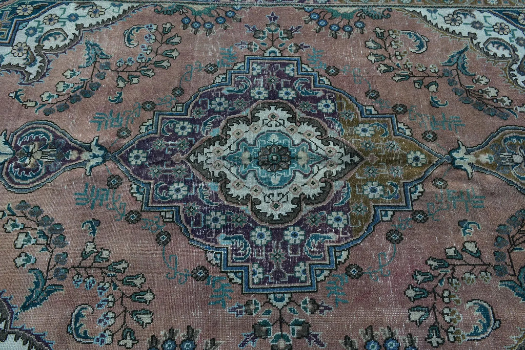 XL Vintage Persian Accent Area Rug 6.6 x 10 ft