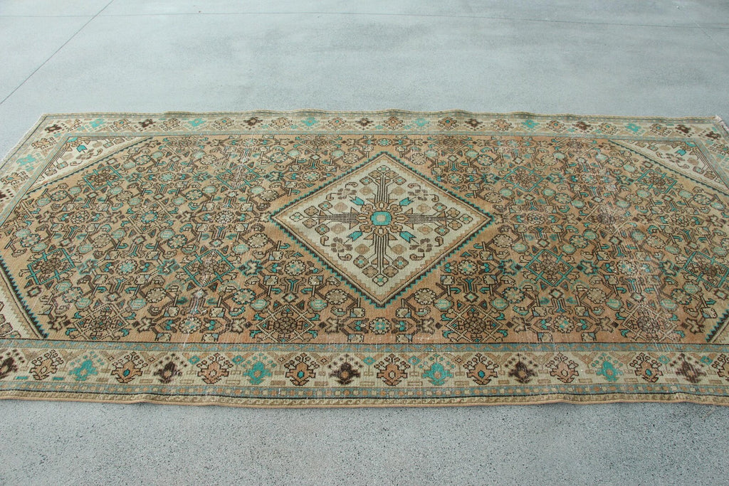 XL Vintage Persian Accent Area Rug 5.1 x 10 ft