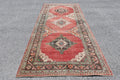 XL Vintage Turkish Accent Area Rug 4.9 x 11.2 ft