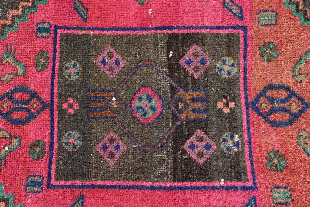 Vintage Persian Accent Area rug 4.3 x 10.7 ft