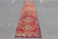 Vintage Turkish Runner Rug 2.9 x 12.4 ft