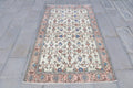 Vintage Turkish Accent Area rug 3.8 x 6.6 ft