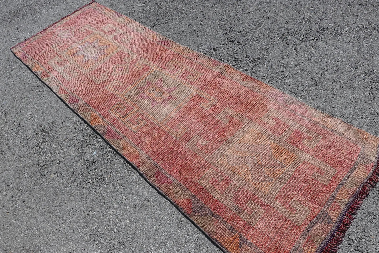 Vintage Turkish Runner Rug 2.9 x 8.5 ft