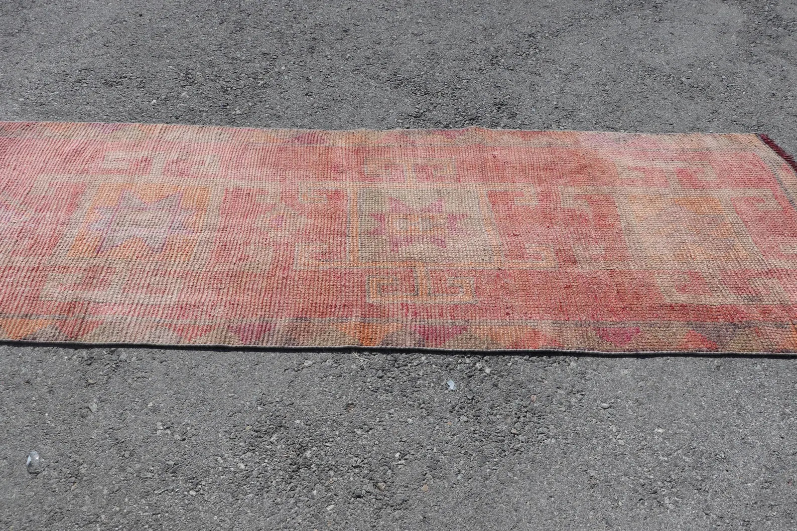Vintage Turkish Runner Rug 2.9 x 8.5 ft