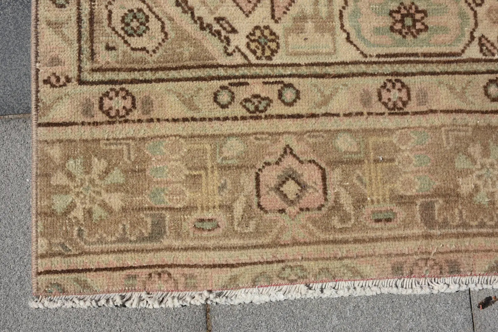 XL Vintage Persian Accent Area Rug 4.9 x 9.2 ft