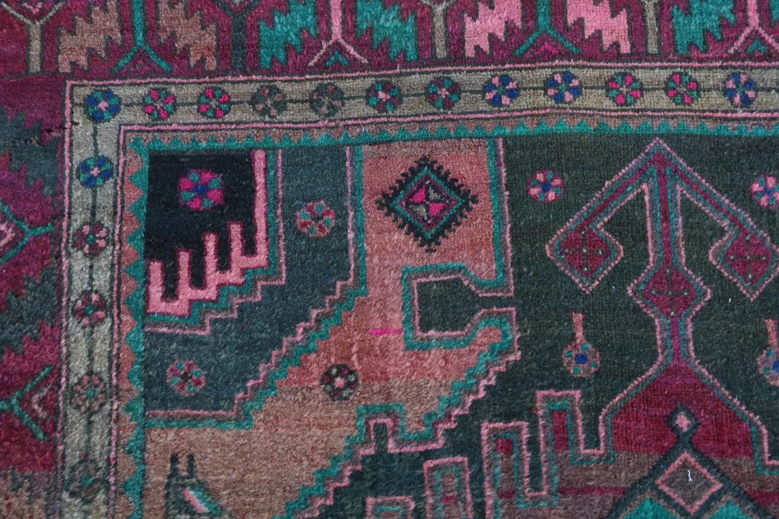 XL Vintage Persian Runner Rug 4.9 x 11.2 ft