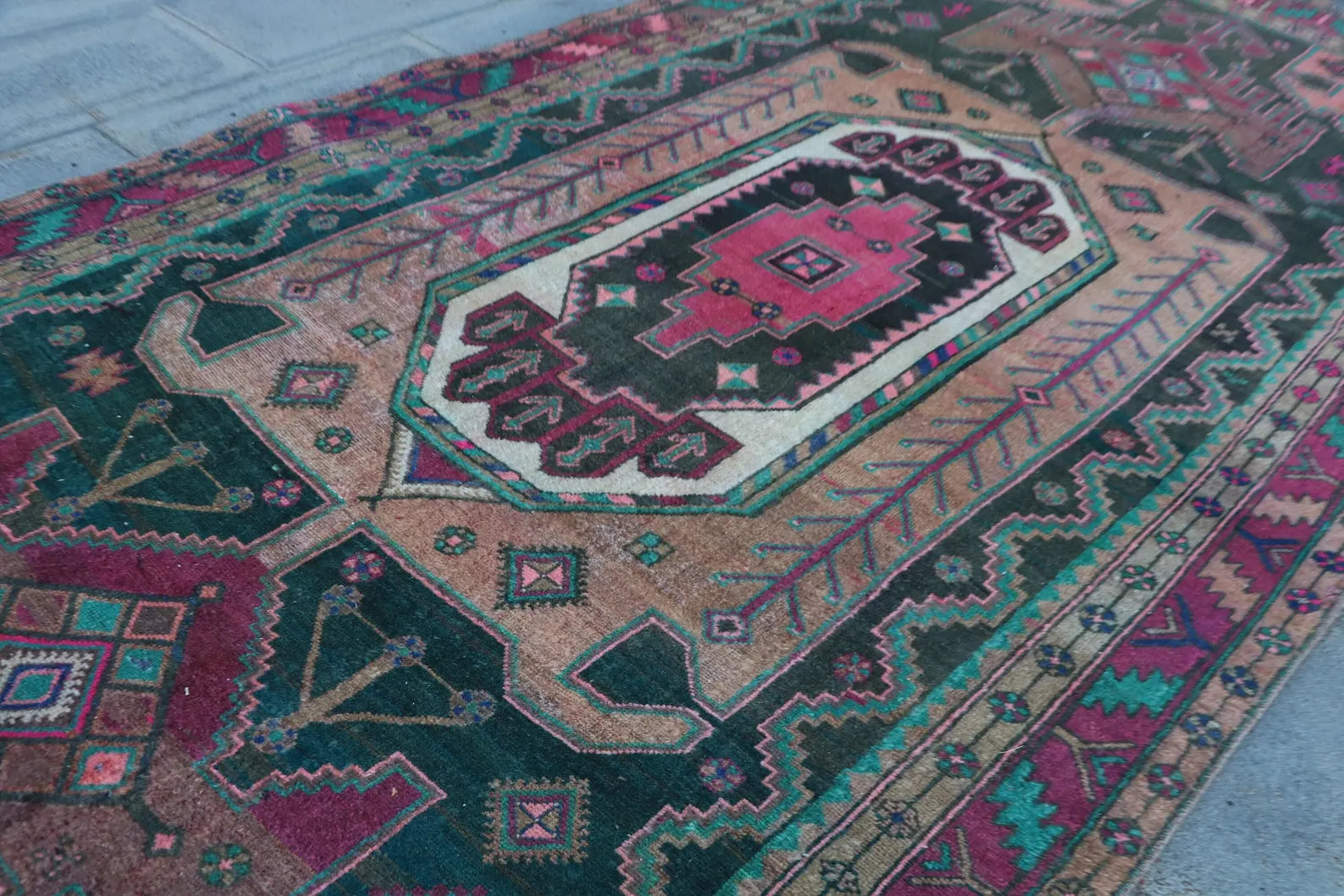 XL Vintage Persian Runner Rug 4.9 x 11.2 ft