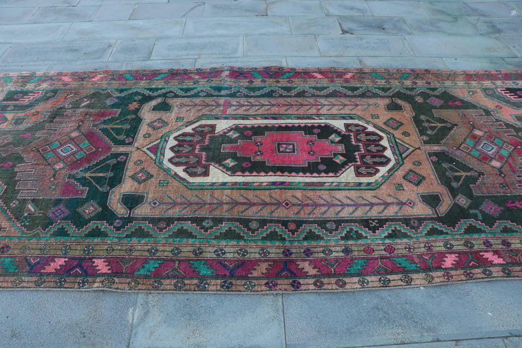 XL Vintage Persian Runner Rug 4.9 x 11.2 ft