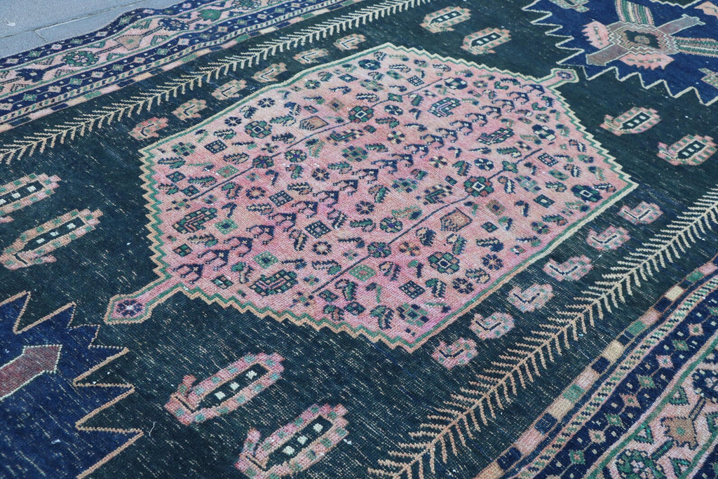 XL Vintage Persian Runner Rug 4.7 x 10.3 ft
