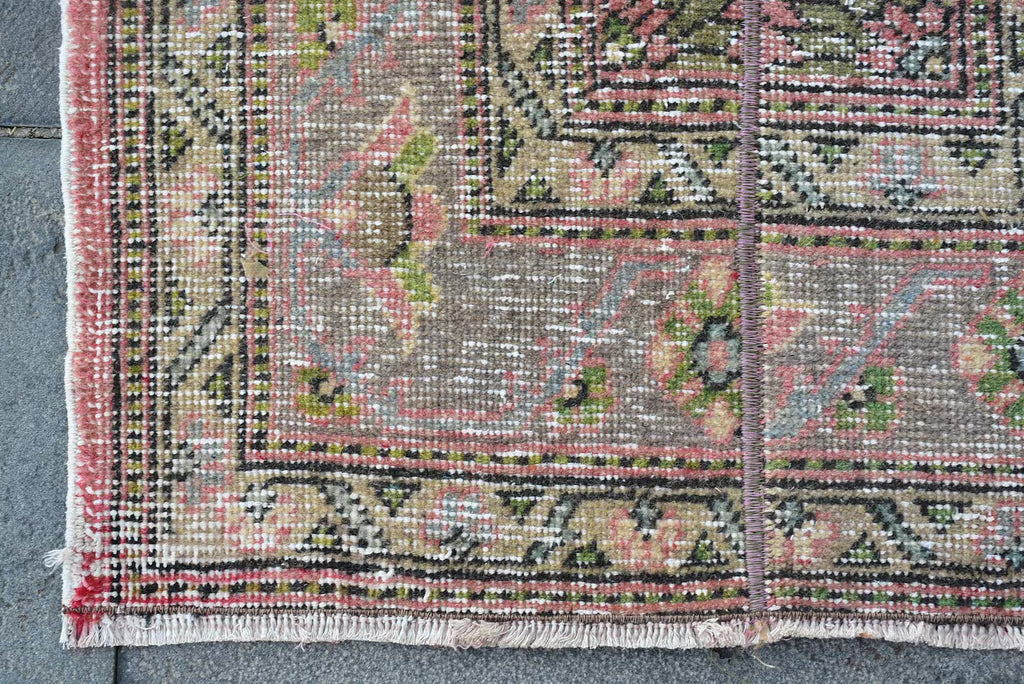 Vintage Turkish Runner Rug 2.3 x 12.9 ft
