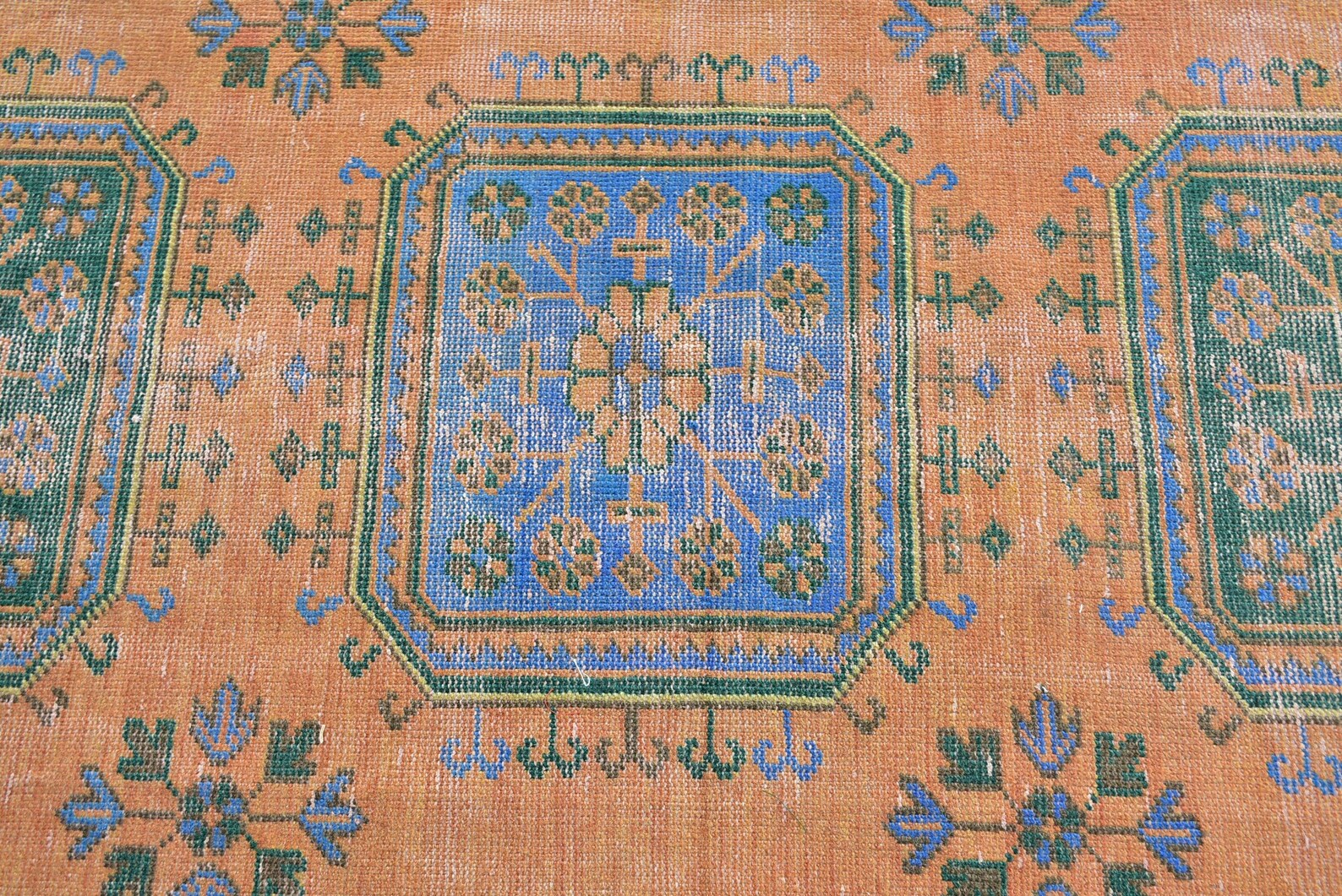 Vintage Turkish Runner Rug 2.8 x 11.7 ft