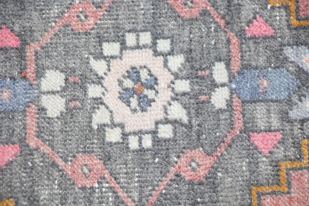 Vintage Turkish Mini Rug 1.7 x 3.2 ft