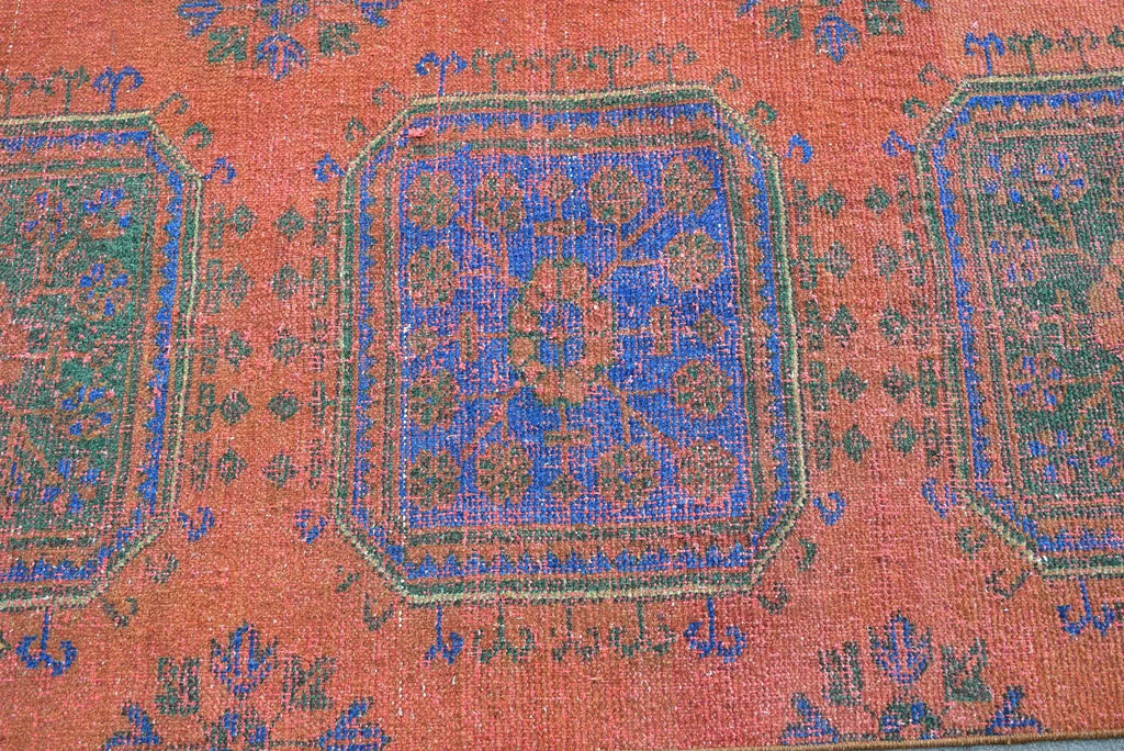 Vintage Turkish Runner Rug 2.6 x 11.4 ft