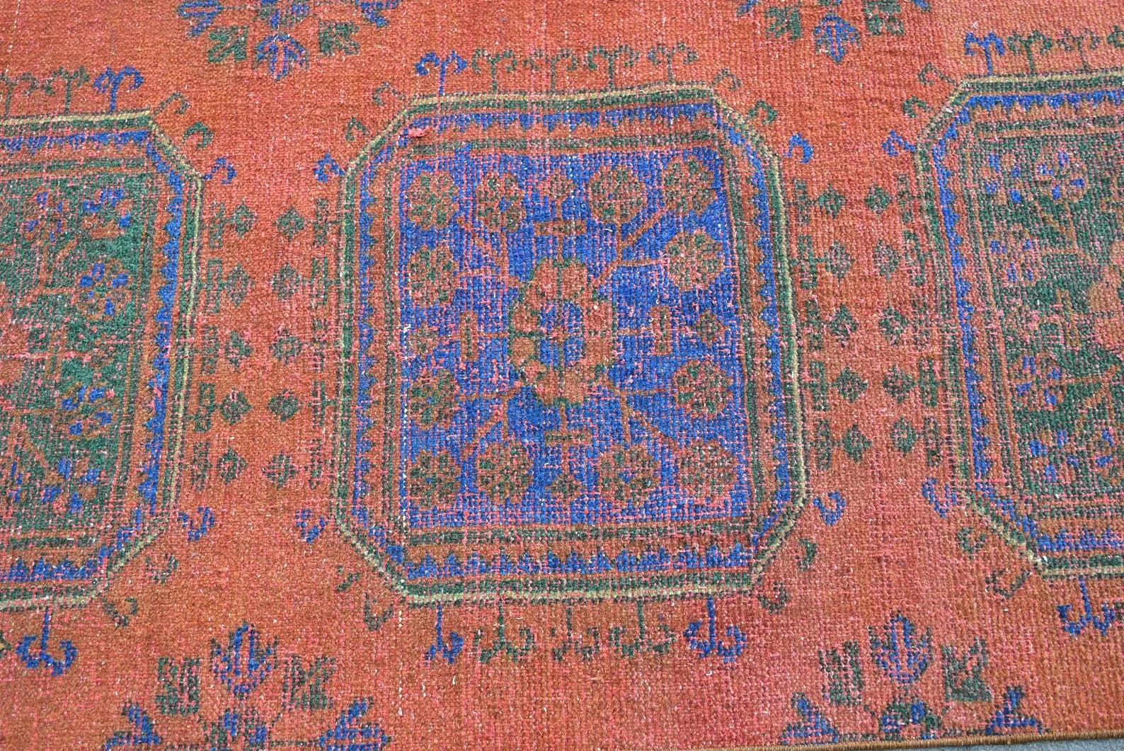 Vintage Turkish Runner Rug 2.6 x 11.4 ft