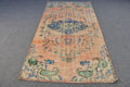 Vintage Turkish Accent Area rug 4.4 x 7.9 ft