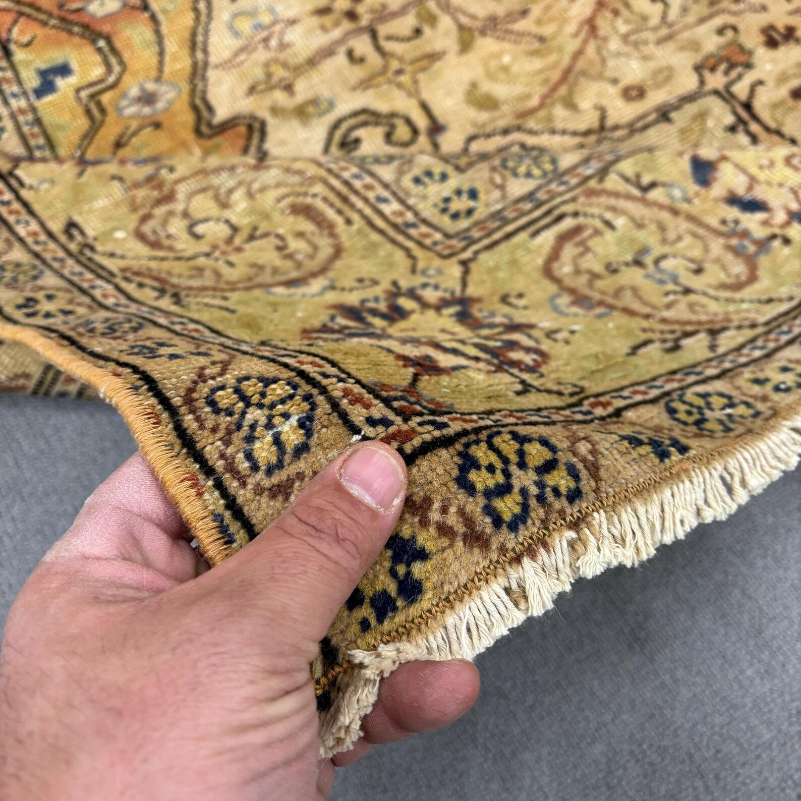 XL Vintage Persian Accent Area Rug 6.3 x 10 ft