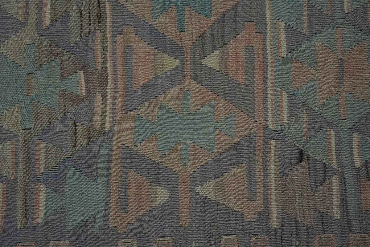 XL Vintage Turkish Accent Area rug 4.8 x 9.4 ft