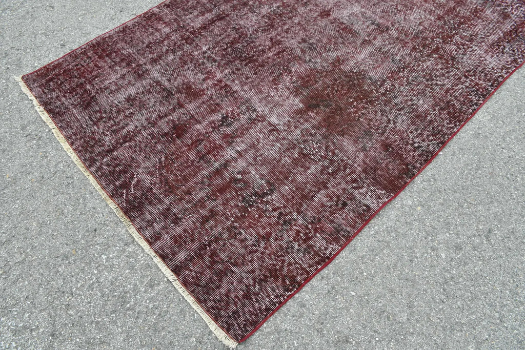 Vintage Turkish Accent Area rug 4.1 x 8.3 ft
