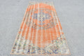 Vintage Turkish Accent Area rug 3.9 x 8.9 ft