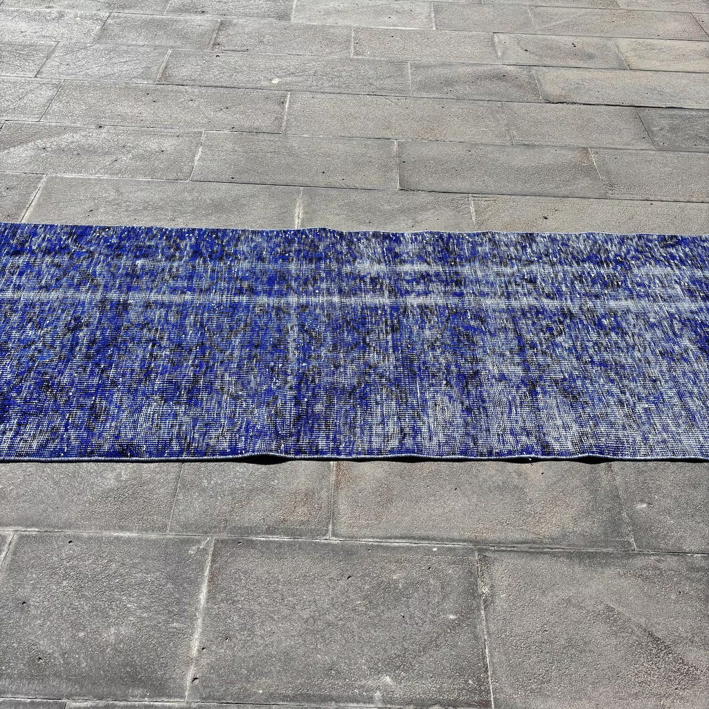 Vintage Turkish Runner Rug 2.6 x 9.2 ft