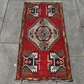Vintage Turkish Mini Rug 1.6 x 3.1 ft