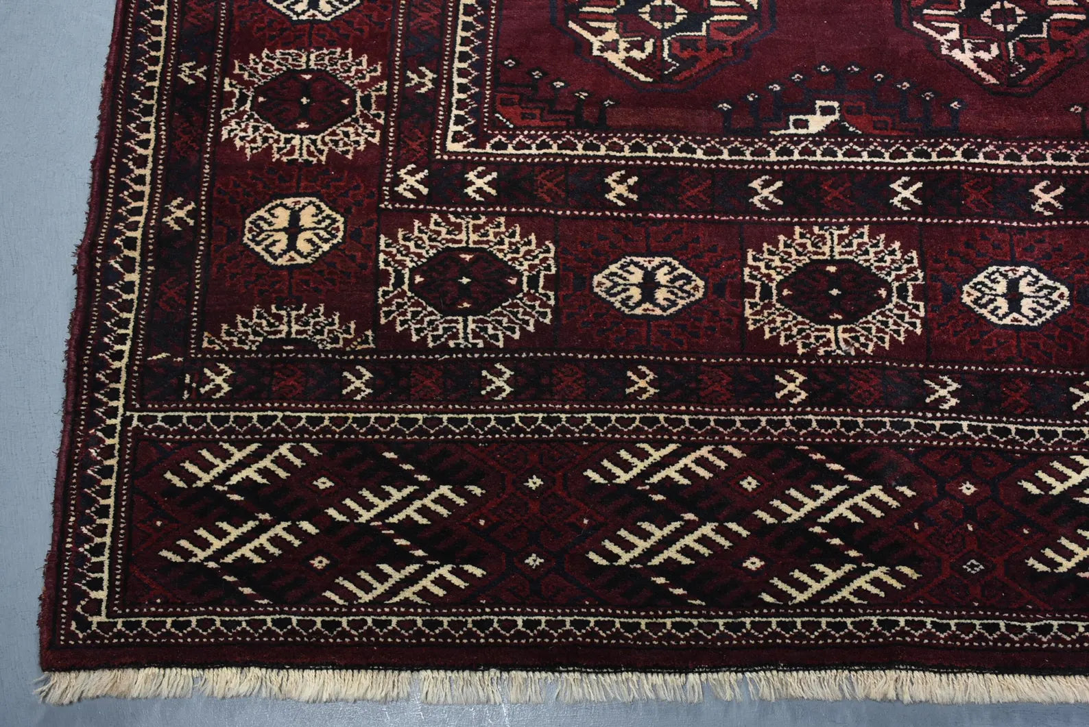 XL Vintage Bokhara Accent Area rug 6.6 x 11.7 ft