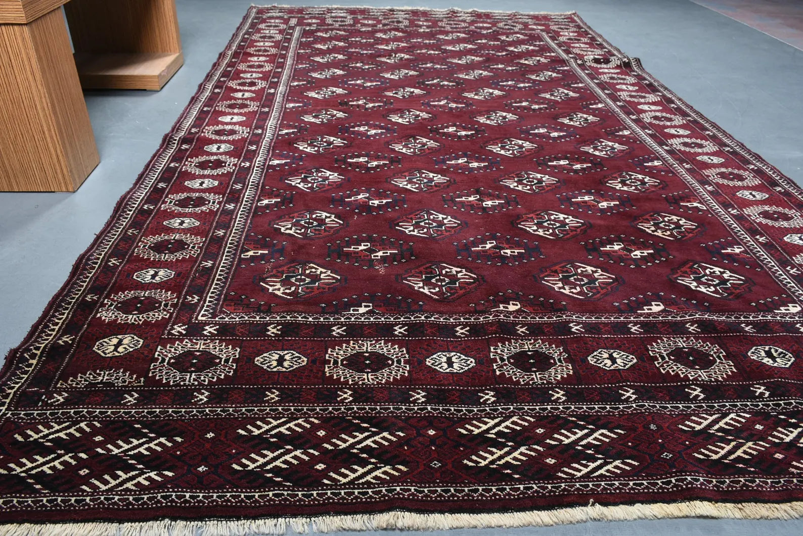 XL Vintage Bokhara Accent Area rug 6.6 x 11.7 ft