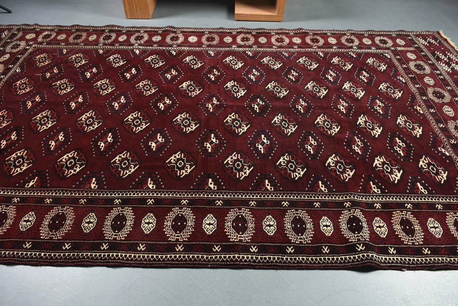 XL Vintage Bokhara Accent Area rug 6.6 x 11.7 ft
