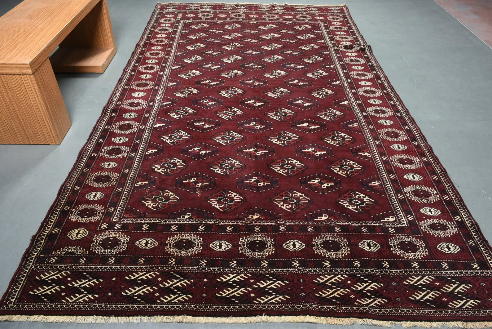 XL Vintage Bokhara Accent Area rug 6.6 x 11.7 ft