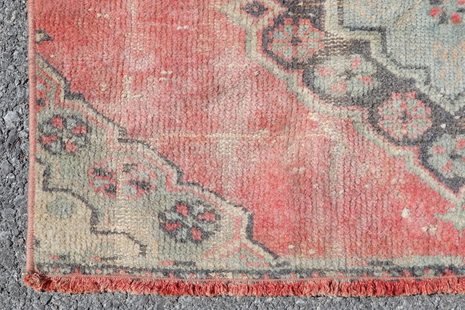 Vintage Turkish Runner Rug 2.9 x 10.4 ft