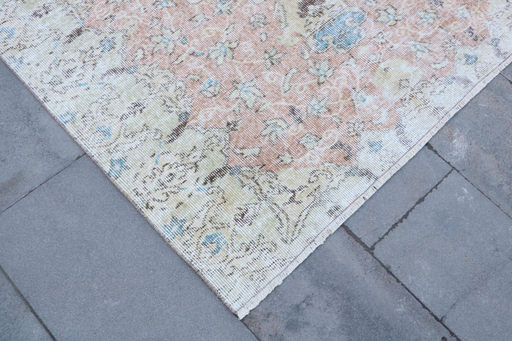 XL Vintage Turkish Accent Area Rug 4.5 x 7.5 ft