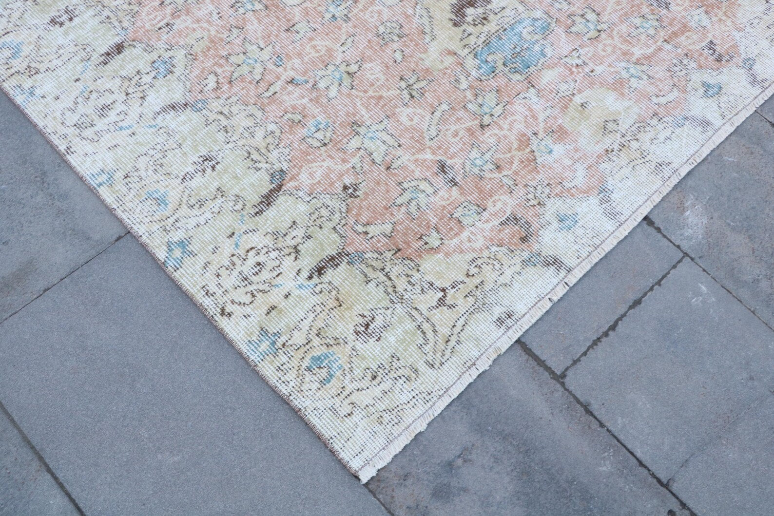 XL Vintage Turkish Accent Area Rug 4.5 x 7.5 ft