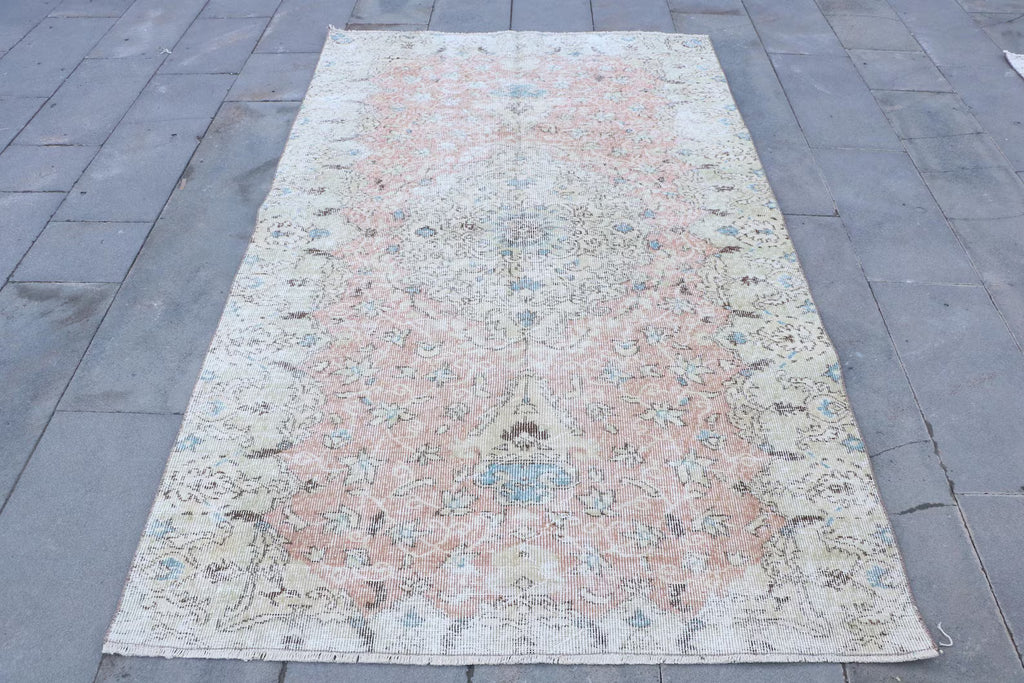 XL Vintage Turkish Accent Area Rug 4.5 x 7.5 ft