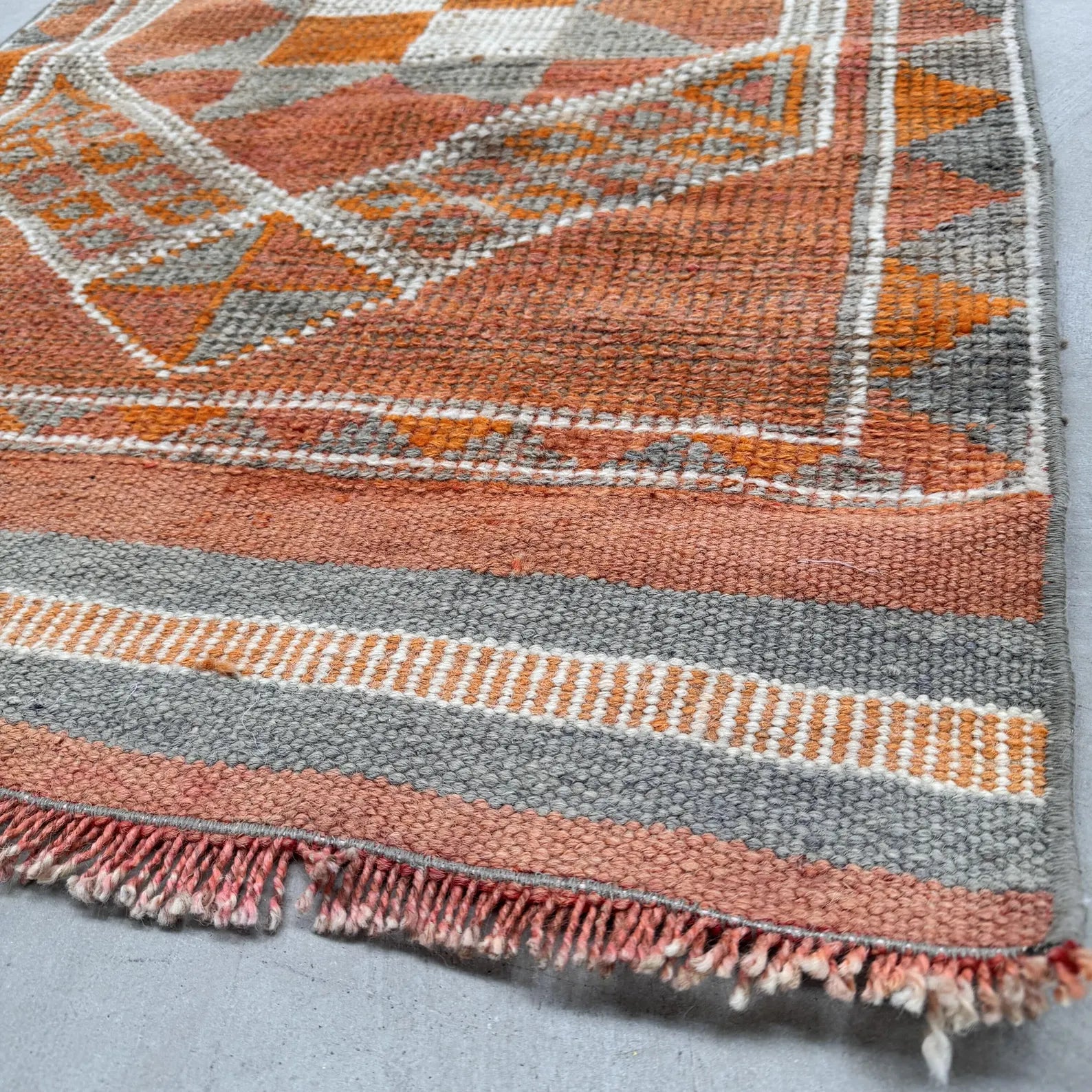 Vintage Turkish Runner Rug 2.5 x 11.2 ft