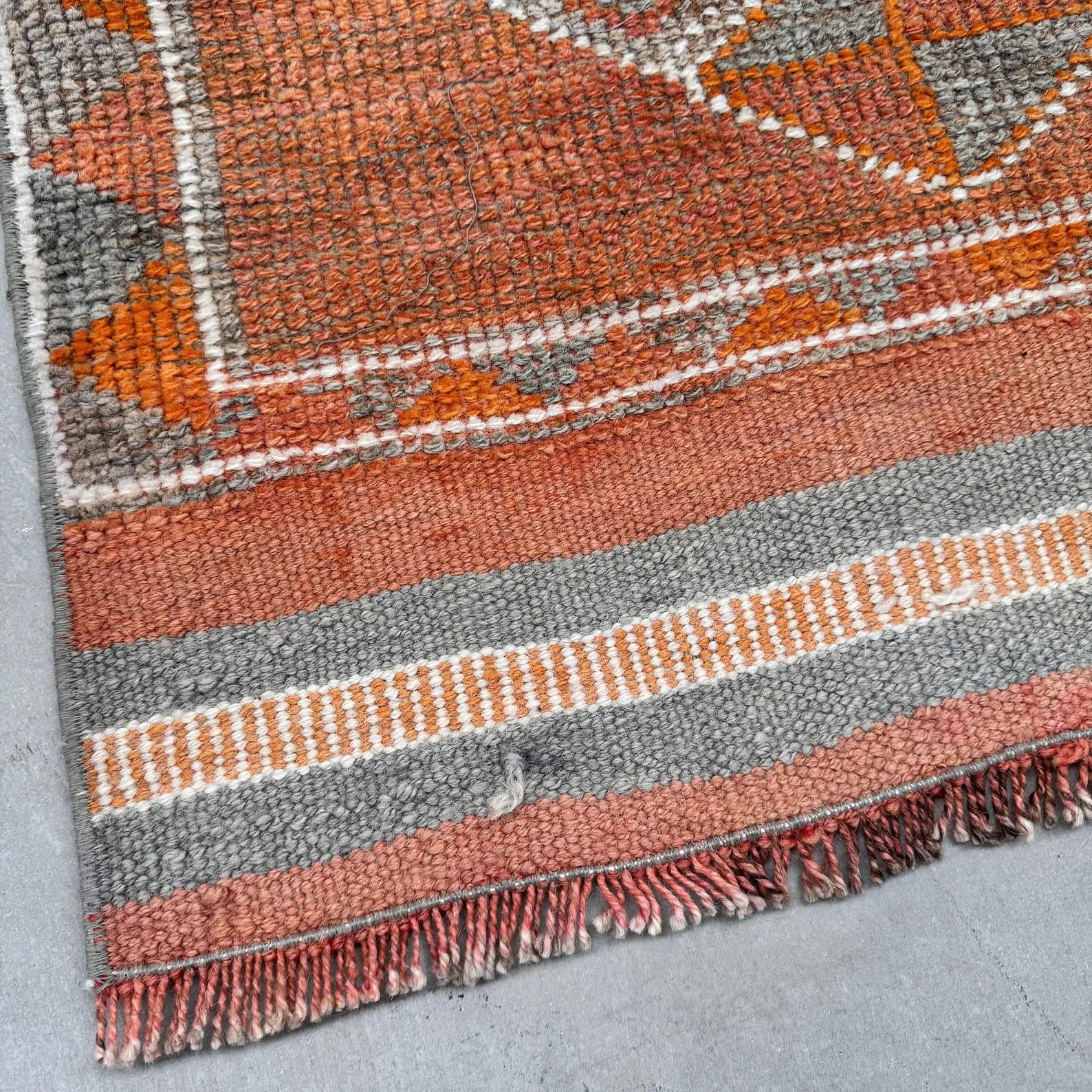 Vintage Turkish Runner Rug 2.5 x 11.2 ft