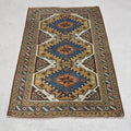 Vintage Turkish Accent Area rug 3.6 x 5.2 ft