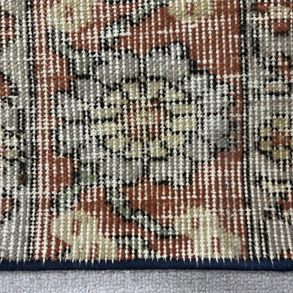 Vintage Turkish Runner Rug 2.4 x 4.9 ft