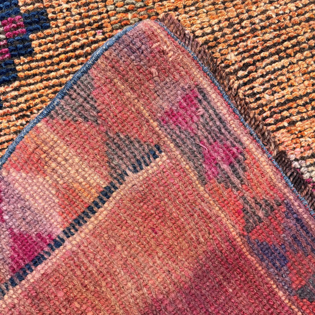 Vintage Turkish Runner Rug 2.7 x 11.5 ft