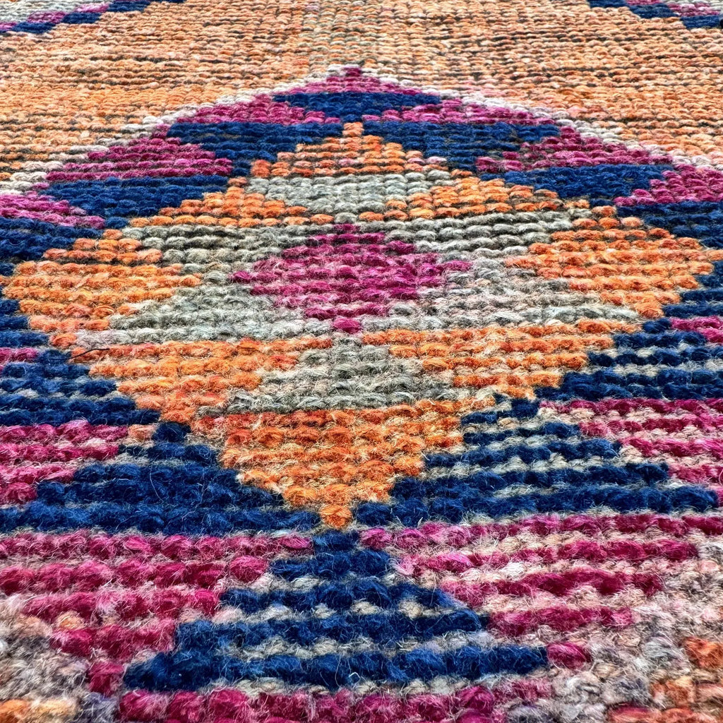 Vintage Turkish Runner Rug 2.7 x 11.5 ft