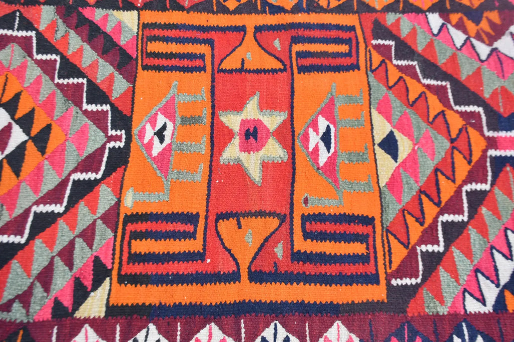 Vintage Turkish Runner Rug 3 x 11.6 ft