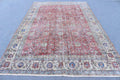 XL Vintage Turkish Accent Area Rug 6.8 x 10.3 ft
