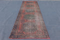 Vintage Turkish Accent Area rug 3.9 x 11 ft