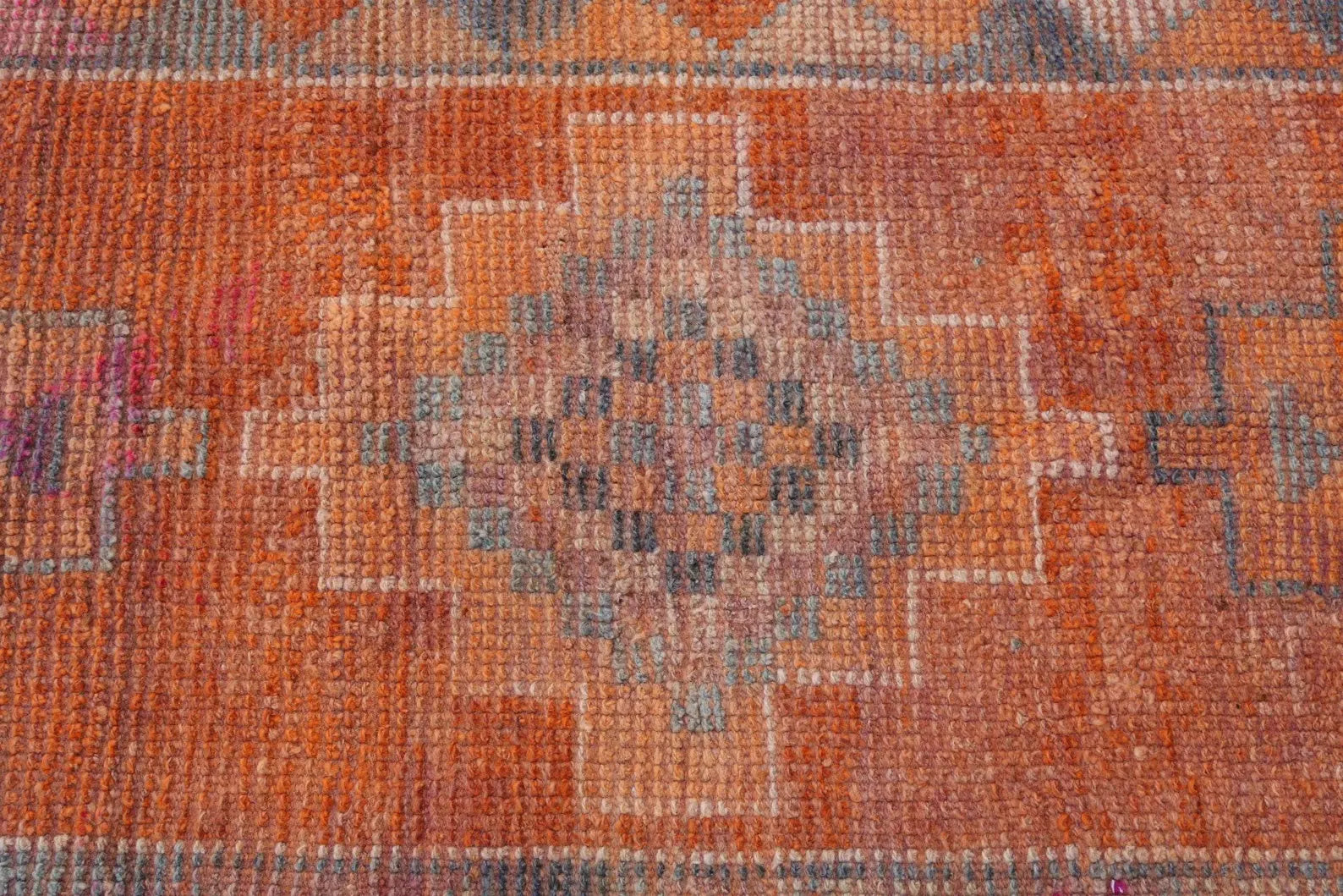 Vintage Turkish Runner Rug 2.3 x 11.6 ft