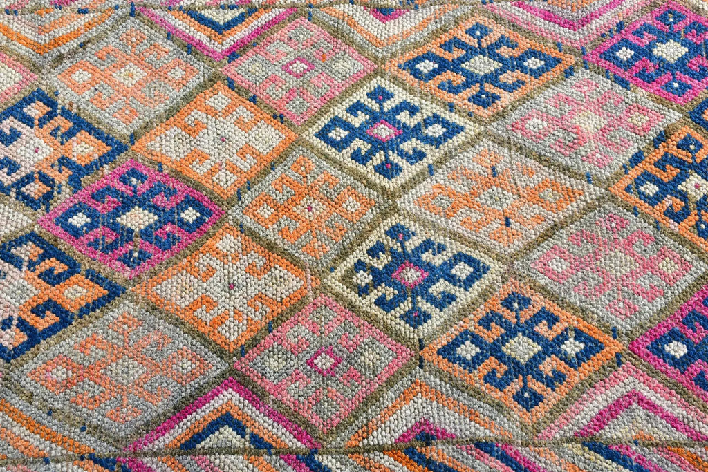 Vintage Turkish Runner Rug 2.6 x 10.1 ft