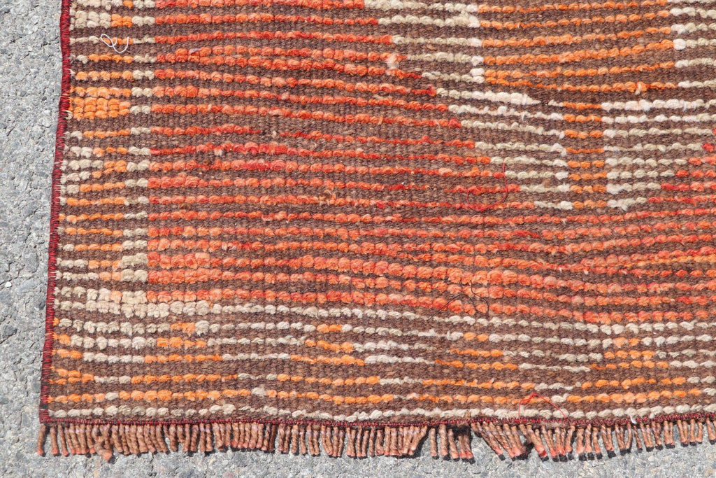 Vintage Turkish Runner Rug 2.7 x 9.9 ft