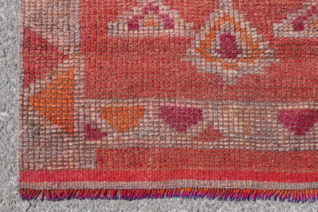 Vintage Turkish Runner Rug 2.8 x 10.8 ft
