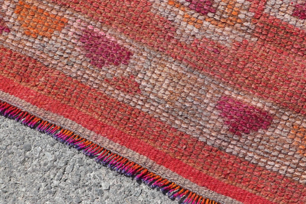 Vintage Turkish Runner Rug 2.8 x 10.8 ft