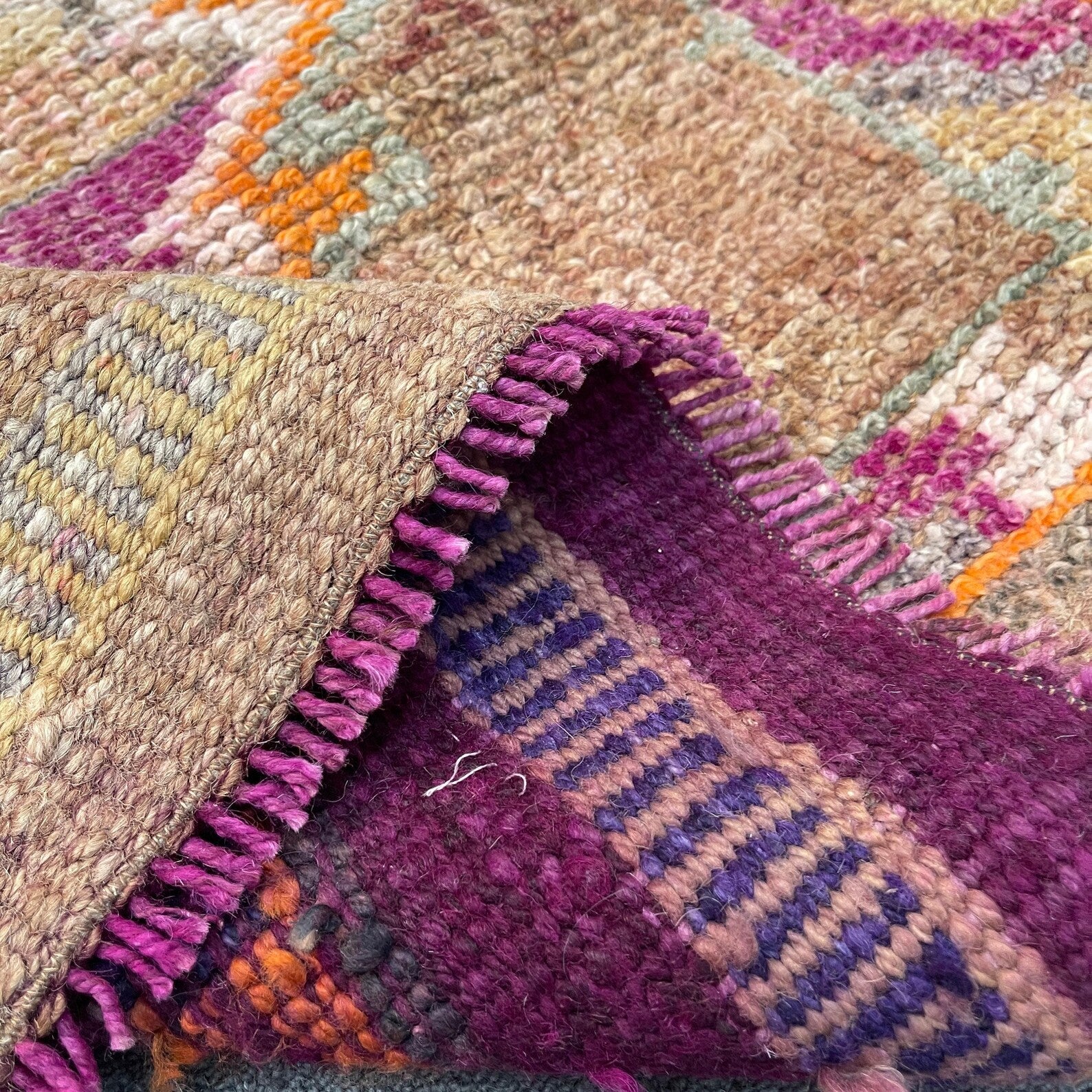 Vintage Turkish Runner Rug 2.8 x 9.4 ft