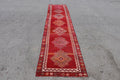 Vintage Turkish Runner Rug 2.7 x 13.4 ft